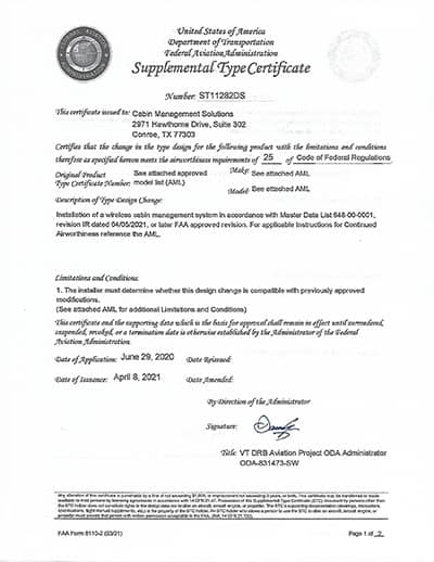 ST11282DS Certificate